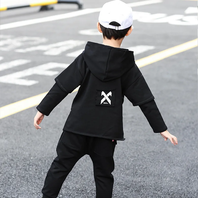 Children Clothing 2019 Autumn Winter Teenage Boys Clothes Set Hoodie+Pants 2pcs Outfit Kids Costume Suit For Sets |