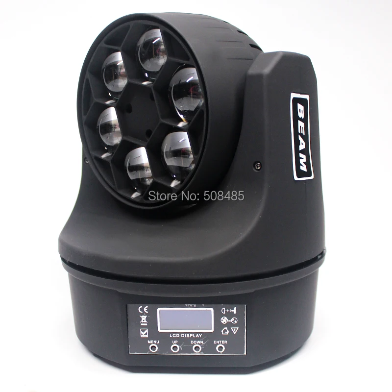 Новинка 6x15 Вт RGBW 4 в 1 светодиодный мини пчелиный луч света DMX512 движущийся