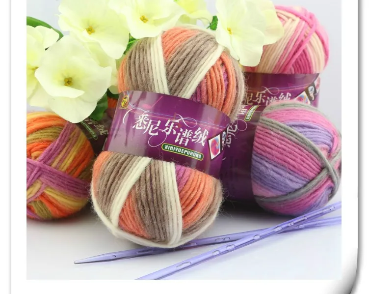 Бесплатная доставка свитер из шерсти 200 г с двумя шариками шерстяной вязаный