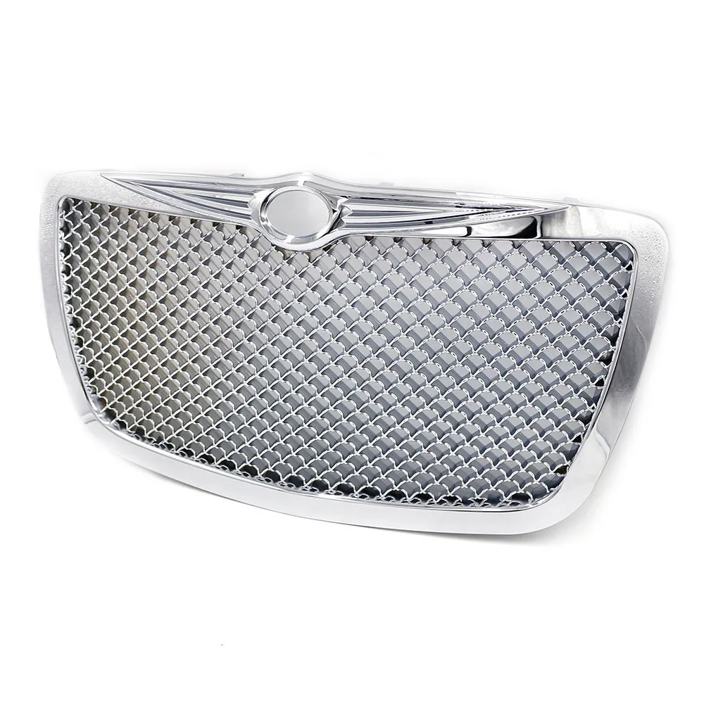 Передняя решетка для гоночной машины для 2004 2005-2010 Chrysler 300 300C ограниченная туристическая хромированная/Черная решетка решетки YC101088