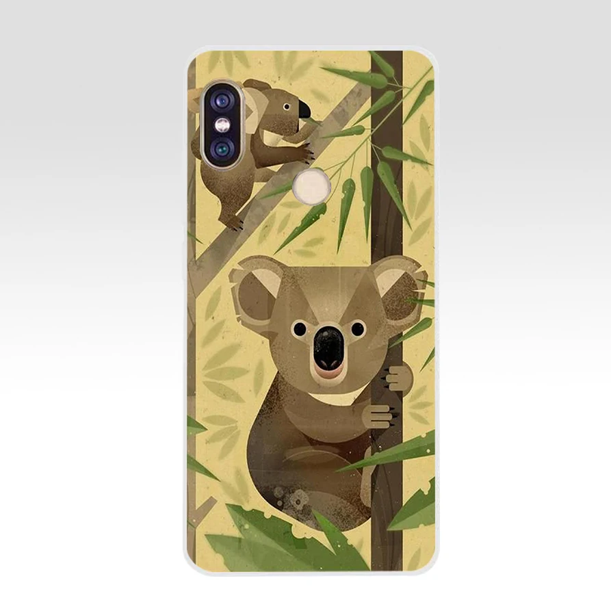 193AQ little koala Мягкий Силиконовый ТПУ чехол для телефона xiaomi redmi 6 pro note 5 plus 4 4x mi