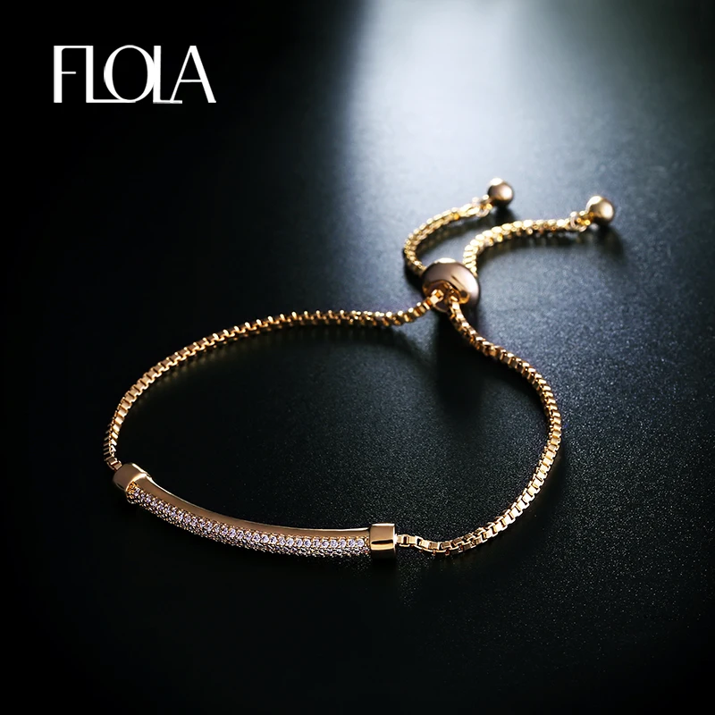 Новый дизайн паве AAA кубический цирконий золотой браслет Золотые очаровательные