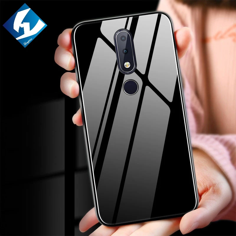 Чехол для телефона с закаленным стеклом Nokia 6 1 плюс (Nokia X6) 7 роскошный защитный
