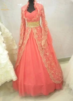 bealegantom 2021 new long sleeves lace prom evening dresses tulle beaded plus size party gowns vestido longo qa1405