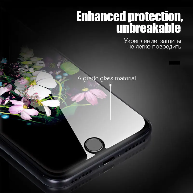Премиум прозрачное закаленное стекло для iPhone Xs Max 7 8 6s Plus Защитная пленка экрана XR
