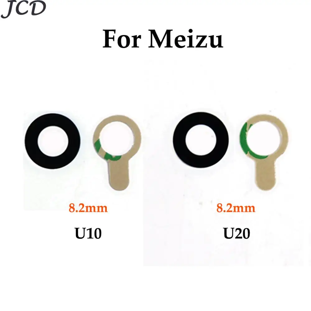

Стеклянный объектив JCD 2 шт./лот для задней камеры Meizu U20 U10, стеклянный объектив для камеры с клейким краном