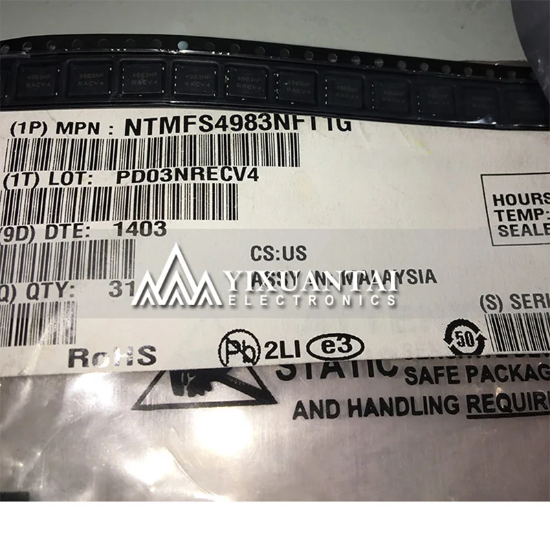 

10PCS/LOT original NTMFS4983NFT1G NTMFS4983NF 4983NF DFN