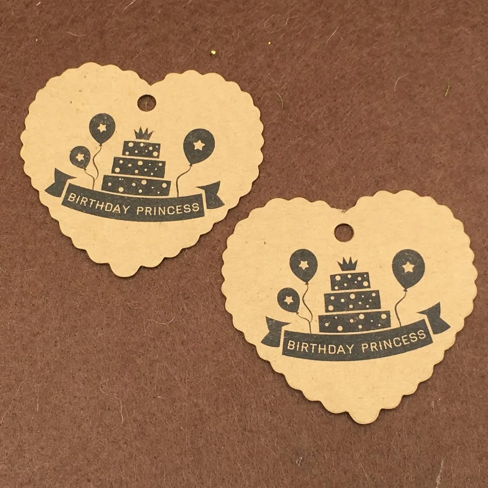 200 шт./лот с днем рождения Подарочные бумажные карточки ручной работы свадебные