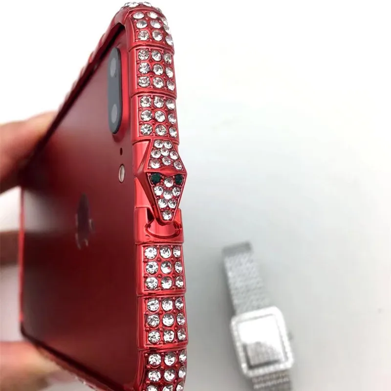 Роскошный Шикарный чехол-бампер с алмазами для Iphone X 8 8Plus 7 7Plus 6S 6Plus чехол