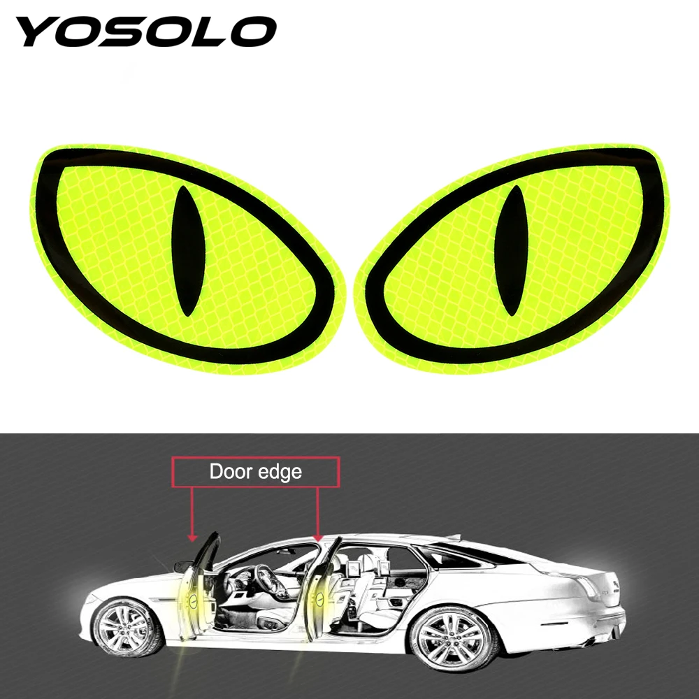 YOSOLO 2 шт./ser светоотражающая лента для автомобиля Стикеры Защитная
