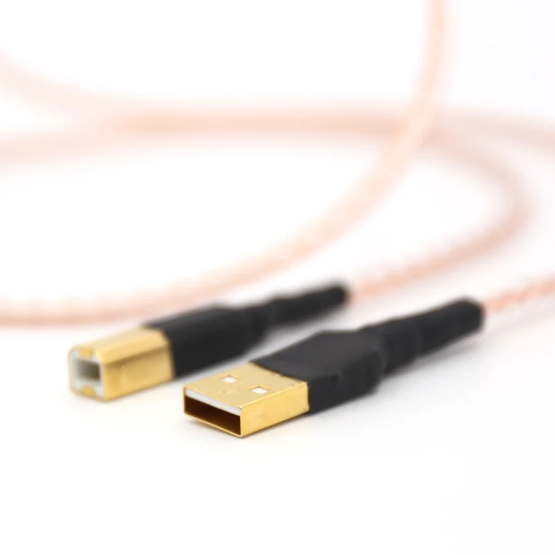 8cu USB медь + серебряный Соединительный кабель с позолоченным золотым соединением аудио цифровой кабель|cable