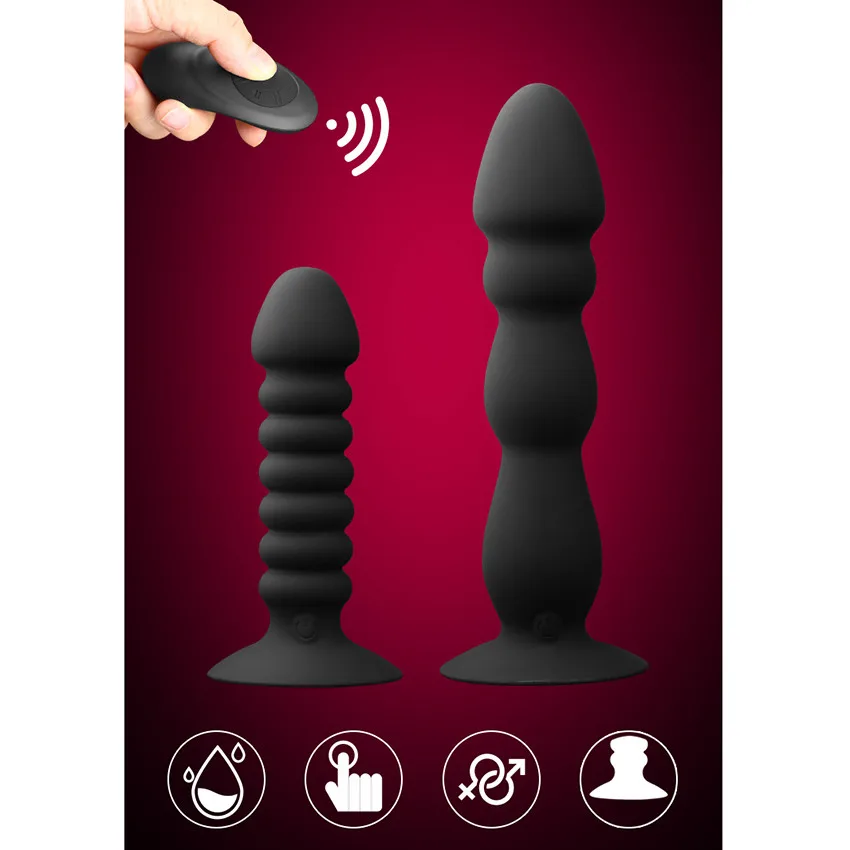 Anal Vibrator Remote Butt Plug Beads Big Dildo Erotic Prostate Massager Sex Toys for Male Extender Intimate Goods | Красота и
