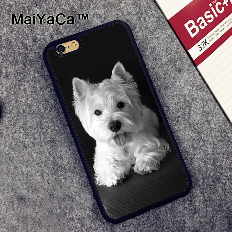 Чехол с белым терьером для iPhone 11 Pro Max 7 8 SE 2020 6S Plus X XR XS MAX чехол-накладка | Мобильные