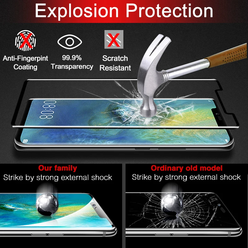 Защитное стекло для экрана huawei mate 20 Pro 9H из закаленного стекла для huawei P30 Pro mate 10 P20 Pro P9 P10 Plus Защитная пленка для стекла