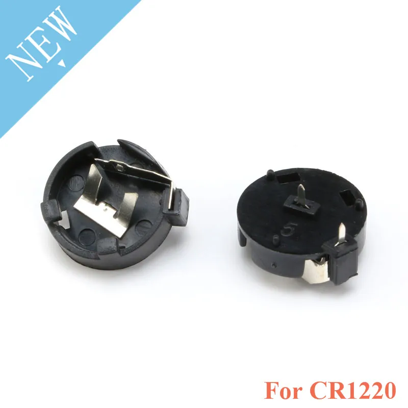 10PCS CR1220 round Button Coin Cell Battery Socket Holder Case Cover 3V battery Storage Box |