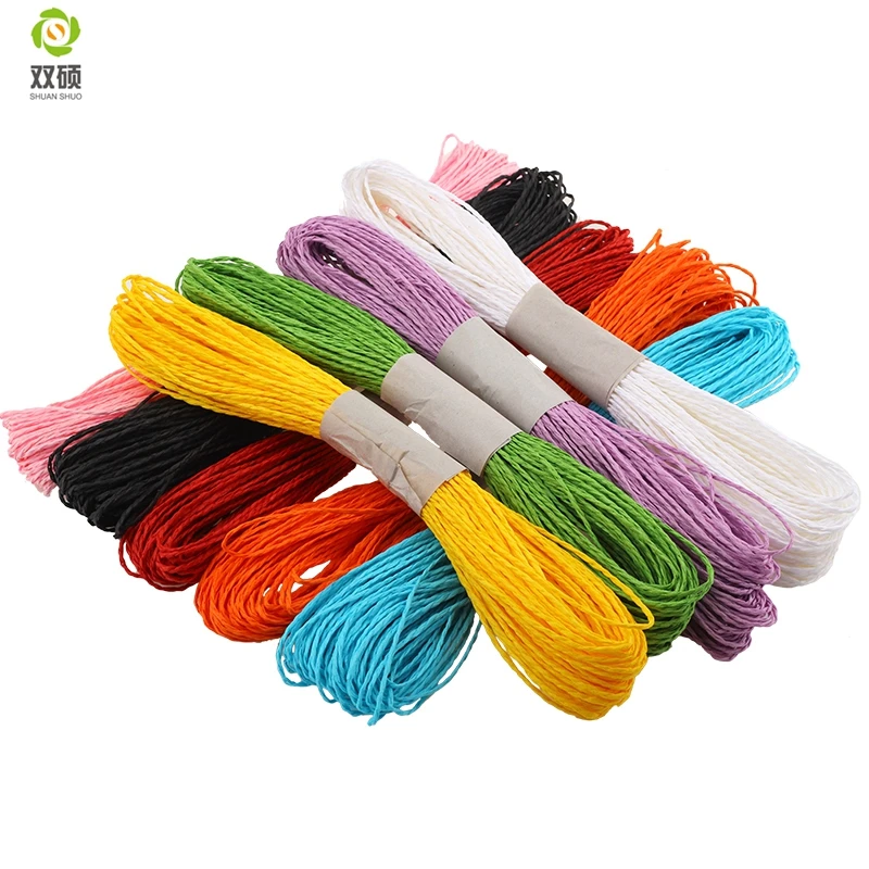 Бумажная веревка двойного цвета 30 цветов|colored rope|handmade ropediy rope |
