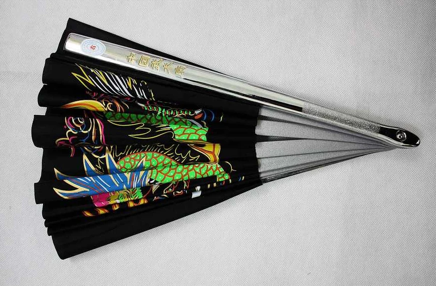 Вентилятор из нержавеющей стали Tai Chi вентилятор с символикой кунг-фу боевое