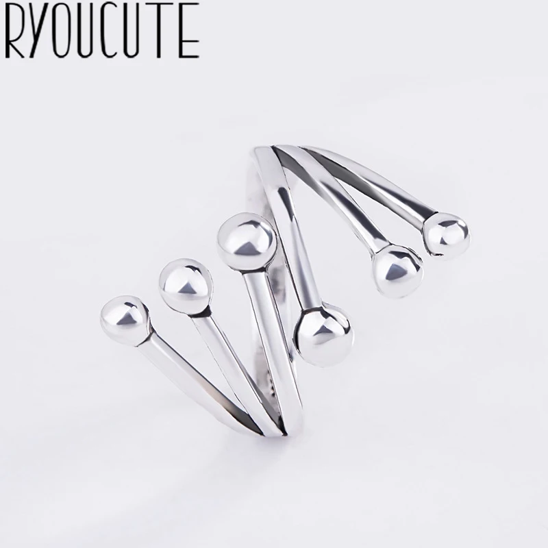 2019 Bijoux бисер серебряного цвета кольца для женщин подарок дам регулируемый размер