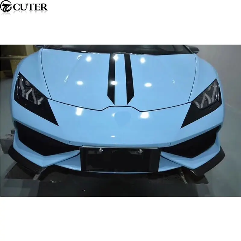 LP610 карбоновый комплект кузова автомобиля передний бампер разветвители боковые