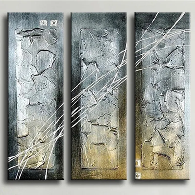 Большая Ручная роспись с абстрактными линиями картина маслом на холсте Lienzos Cuadros