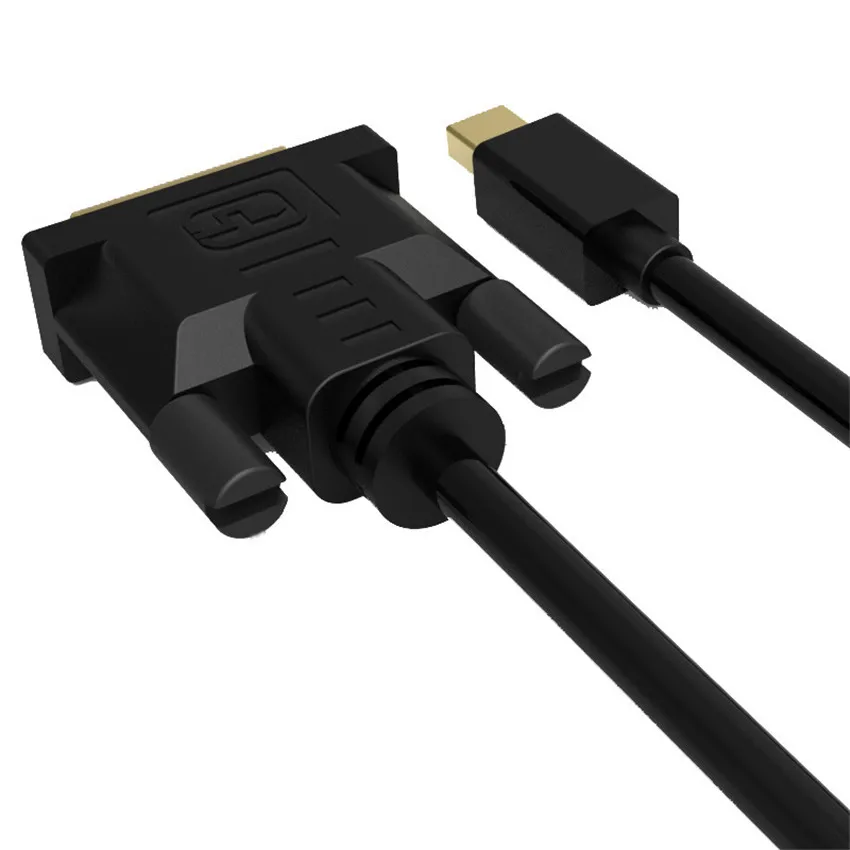 Thunderbolt Mini Displayport DP к DVI кабель позолоченный папа Мужской адаптер для MacBook Pro HDTV