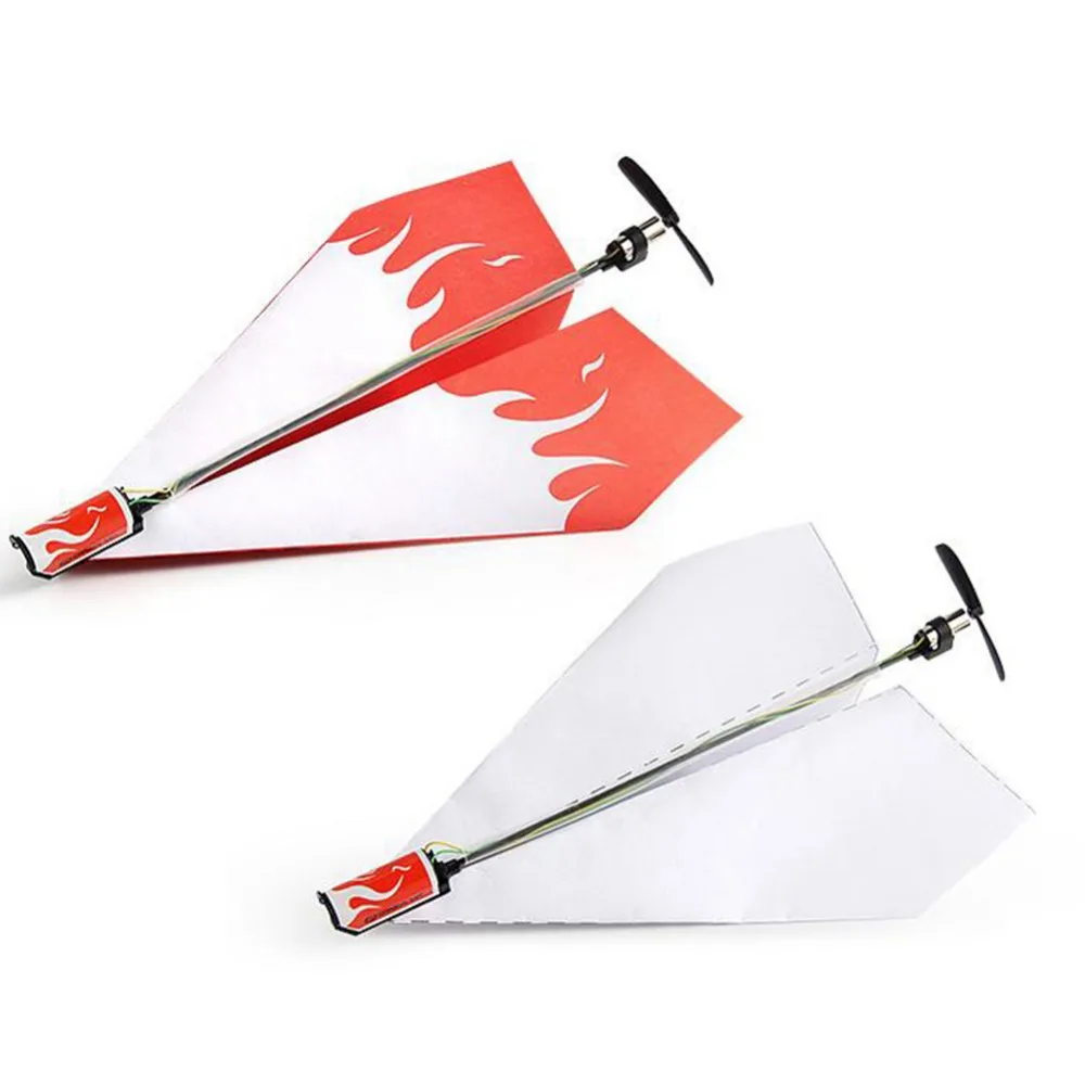 

Airplane Control Plane Folding Paper Toys Model DIY Motor Power Red Rc Plane Airplane Kids Boy Toy Diecast Airplane Air