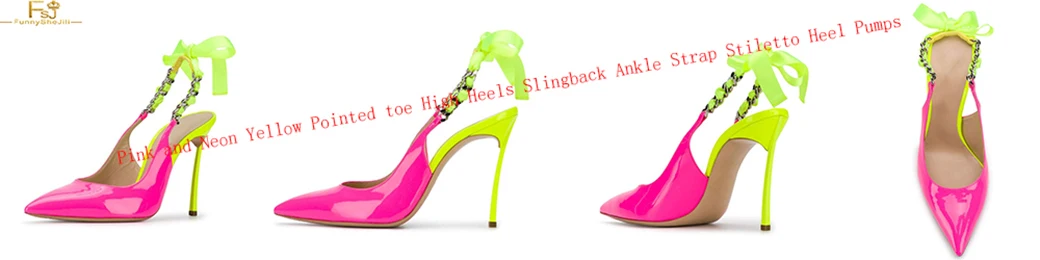 FSJ женская обувь женские туфли-лодочки Демисезонный оранжевый Slingback Лакированная кожа с острым носом шпильке обувь большого размера 11 12 13