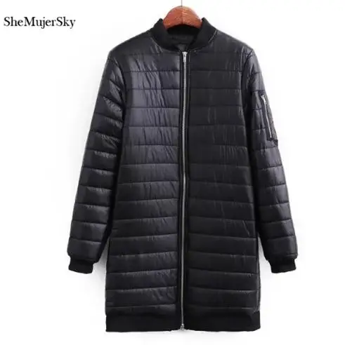 black coat SheMujerSky для женщин одноцветное длинное пальто Зимние теплые черные парки casacas para mujer invierno - Цвет: black coat