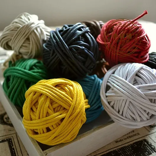 12color/lot Waxed Cotton Cord 2mm x120m coated thong Jewellery Making String Thread beading cord leather craft free shipping HOT | Дом и сад
