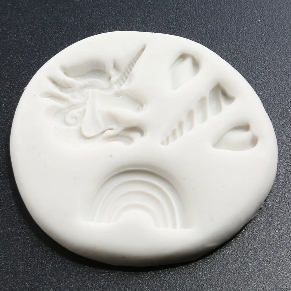 3D форма рога для головы белая силиконовая помадки мыло инструменты украшения