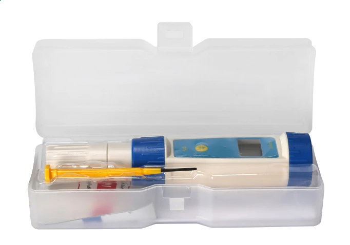 Портативный цифровой рН метр с IP67 водонепроницаемым двойным жк дисплеем и