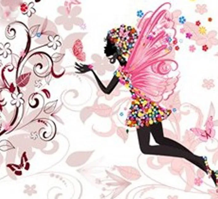 Алмазная мозаика алмазная вышивка бисер Цветочная сказочная елка Бабочка стразы