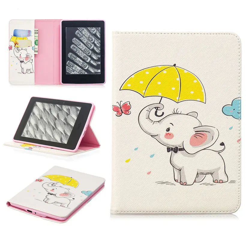 Чехол для Amazon Kindle Paperwhite 1 2 3 6 дюймов чехол 2015 2016 го поколения подставка с рисунком