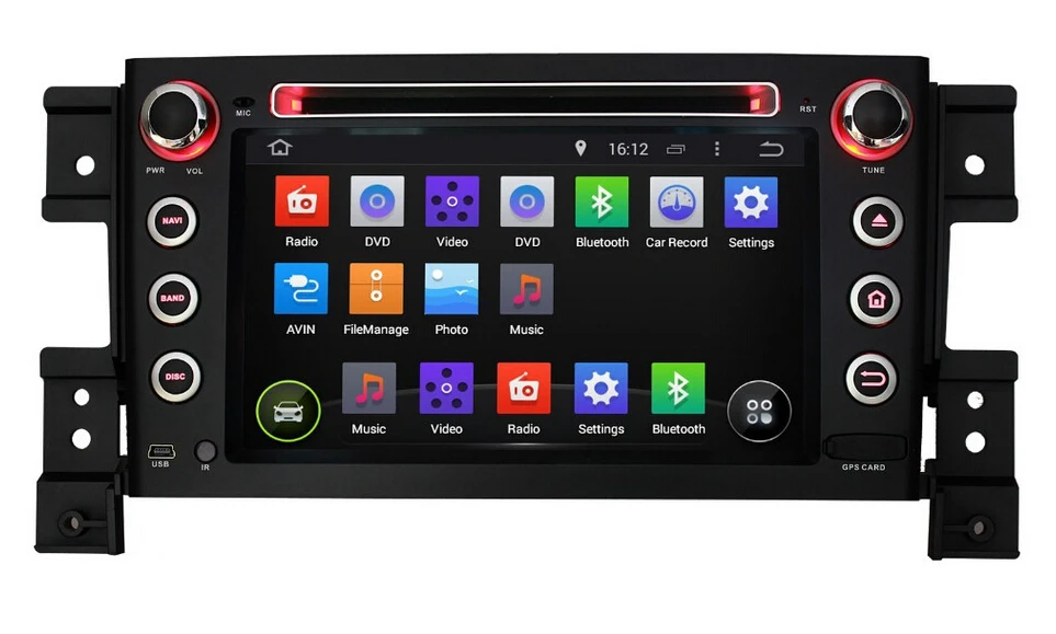 2 din Suzuki Grand Vitara android-автомобильный 4.4.4 автомобильный DVD Bluetooth gps-wi-fi 3 г радио RDS USB SD IPOD