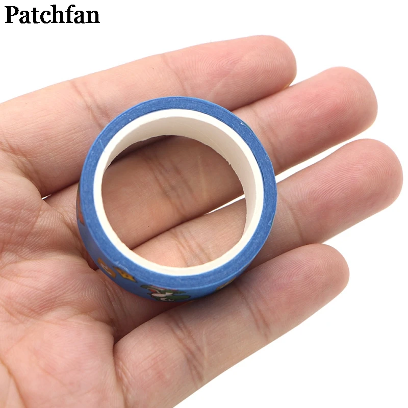Patchfan Супер Марио Забавный мультфильм альбом книга DIY Скрапбукинг дети клей васи маскировки клейкие ленты Печатный узор наклейки A2002