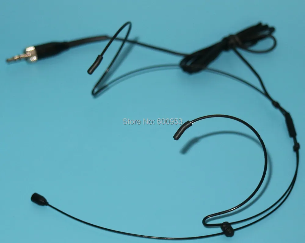 Black Professional Headset / Headworn Microphone  for Sennheiser SK 100 300 500 G1 G2 G3 Wireless System SE-A003