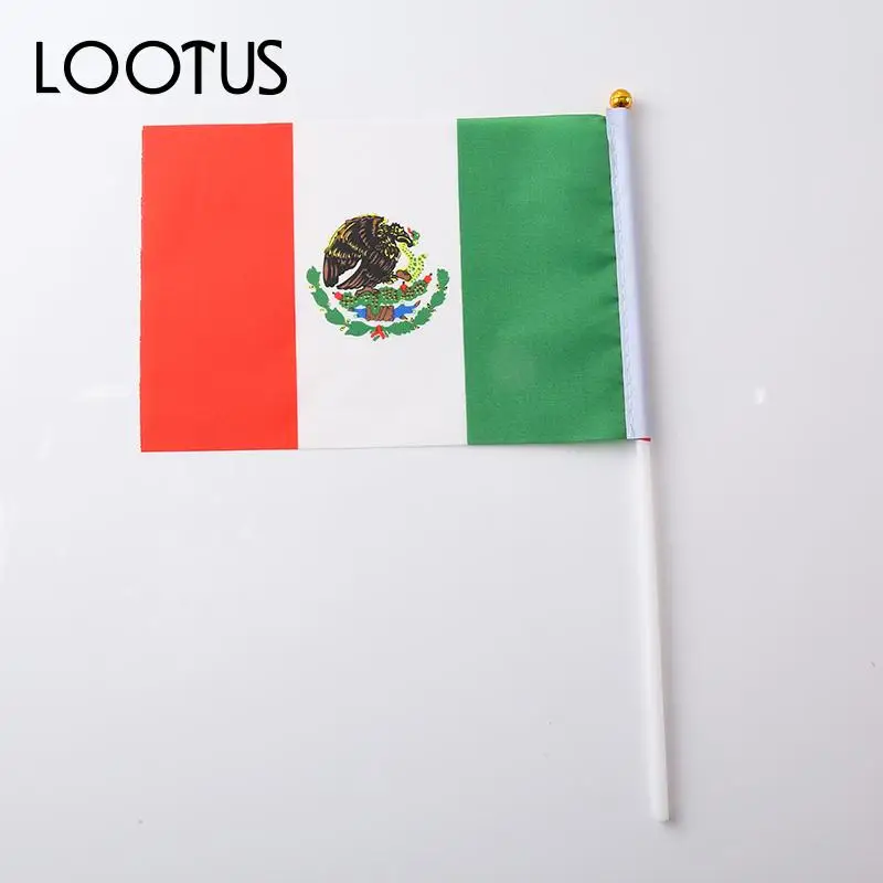 Mexico Испанский флаг, немецкий флаг, Испанский флаг, Национальный флаг Канады, терилен, звезда, испанский национальный бразильский знак, ручное украшение - Цвет: Mexico