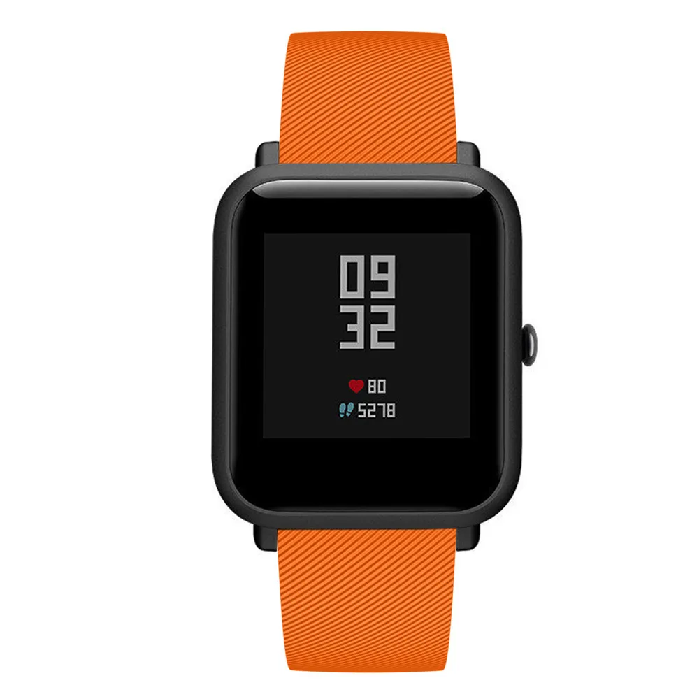 Мягкий силиконовый ремешок для часов для Xiaomi Huami Amazfit Bip ремешок 20 мм ремешок для часов браслет для Huami Amazfit GTS GTR 42 мм часы