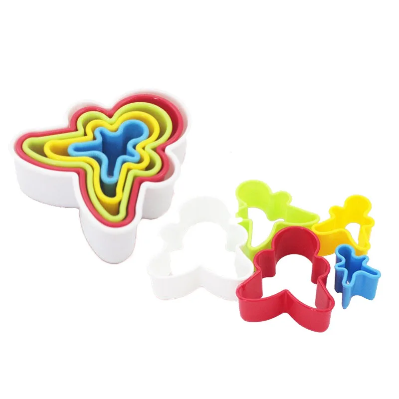 5 шт./компл. пластиковые формочки для печенья сердца цветов формы резки торта