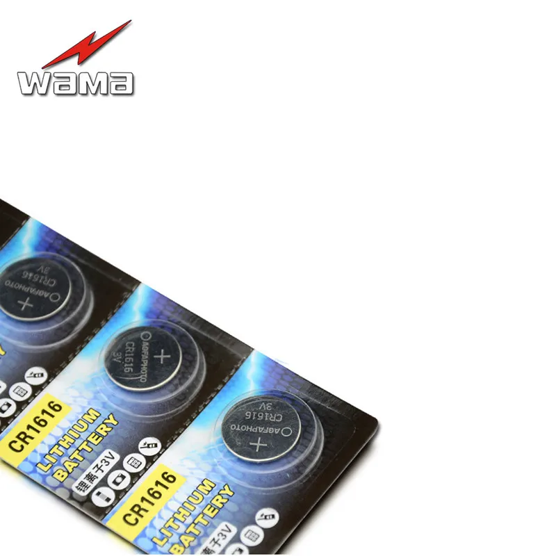 Литиевые Батарейки Wama CR1616 10x 3 в для бесключевого доступа пульт дистанционного