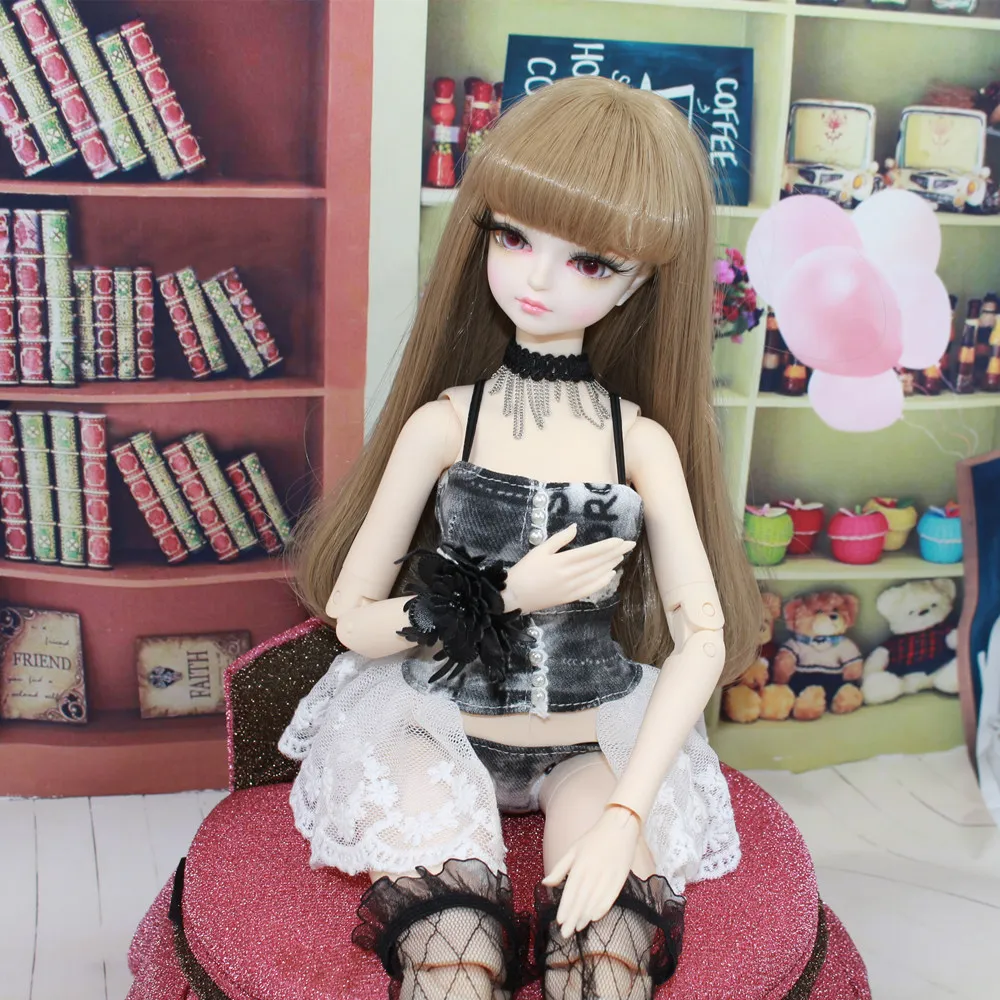 Фея мечты 1/4 bjd 45 см кукла сексуальная девушка костюм совместное тело с макияж