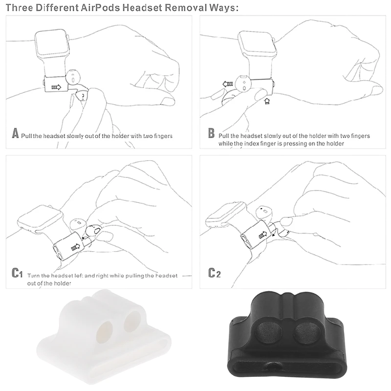 Силиконовый держатель для часов аксессуаров Apple AirPod|Аксессуары наушников| |