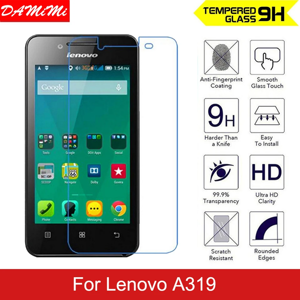 9 H Премиум закаленное Стекло для lenovo A319 царапинам ультра тонкий Экран протектор