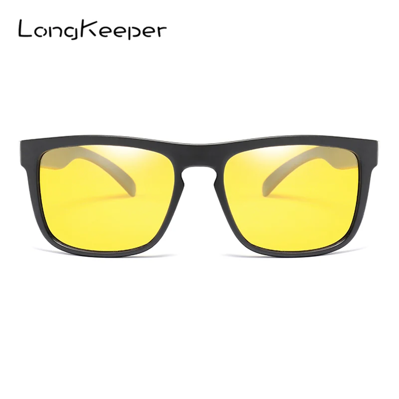 Солнцезащитные очки LongKeeper TR90 поляризационные квадратные гибкие для вождения UV400