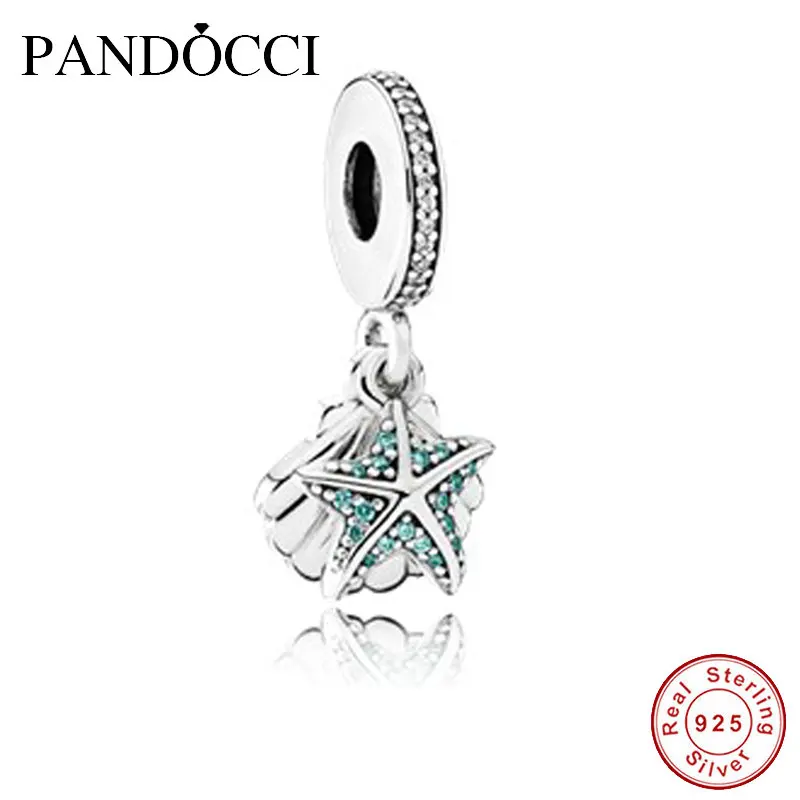 QANDOCCI новые настоящие 925 пробы серебряные тропические морские звезды и подвеска
