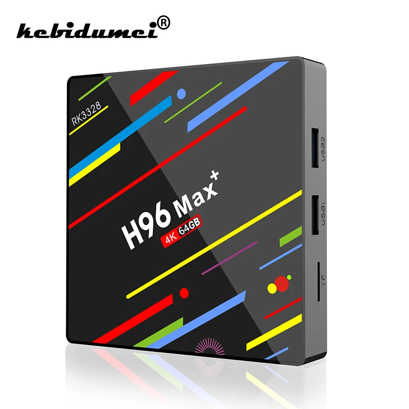 H96 MAX + ТВ коробка RK3328 Quad-Core Декодер каналов кабельного телевидения Android 8 1 4K/3D