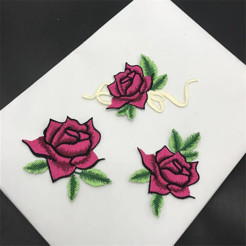 1 комплект вышивка розы для одежды 8 х7 см|iron on patches|iron onsticker iron |