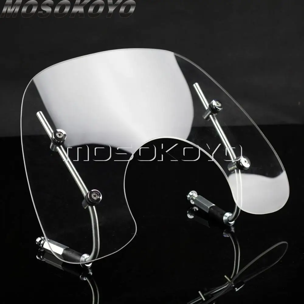 Clear Прозрачный скутер мотоцикл лобовое стекло ветер экран Touring Fly экран для Vespa Primavera 150 Fly экран - Цвет: Clear