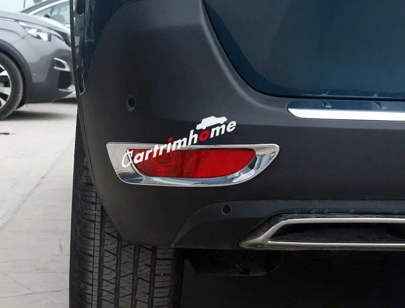 Снаружи ABS Матовый сзади противотуманных фар Крышка отделка 2 шт. для Peugeot 5008 GT 2017