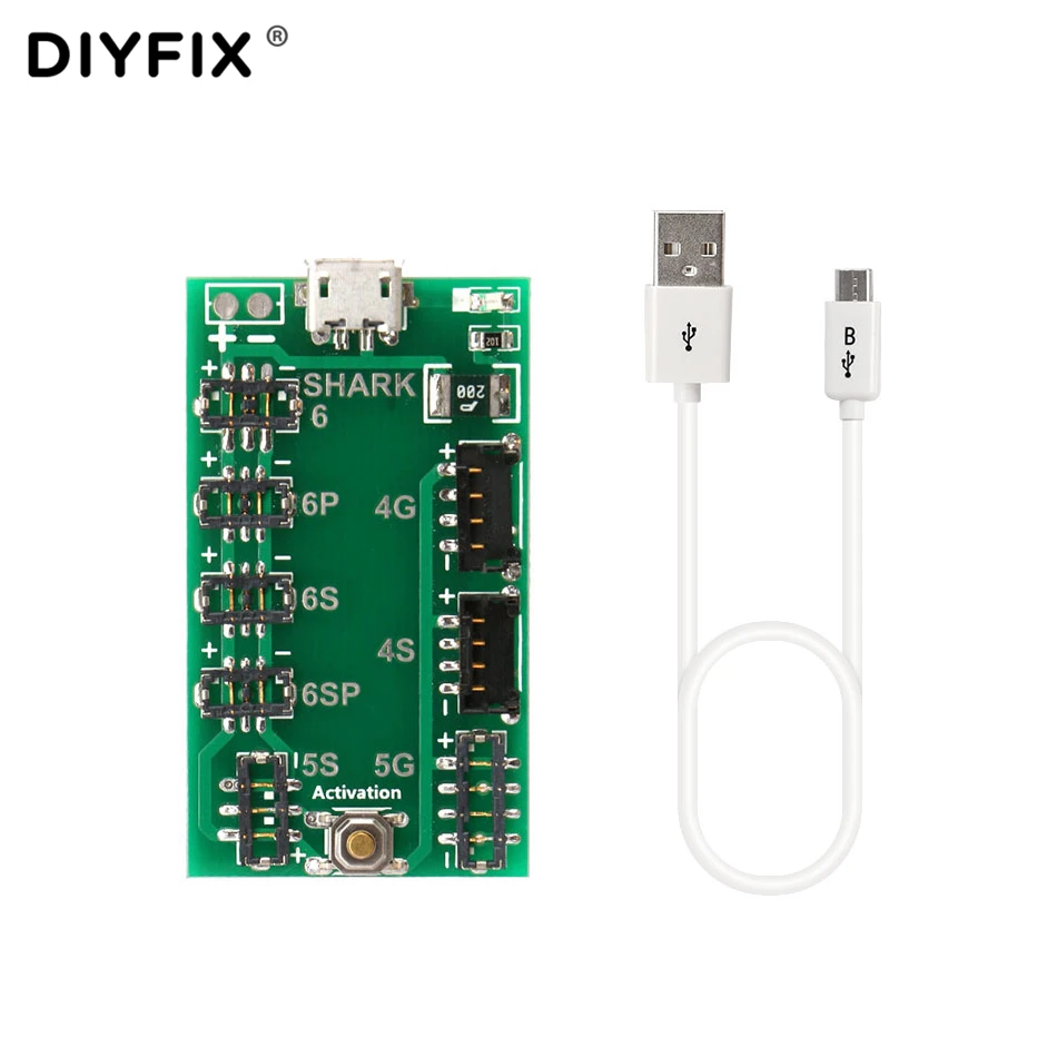 

DIYFIX Battery Charging Board for iPhone 6s 6 Plus 5s 5 4s 4 Battery Charge Activate Plate with FREE Micro USB Cable